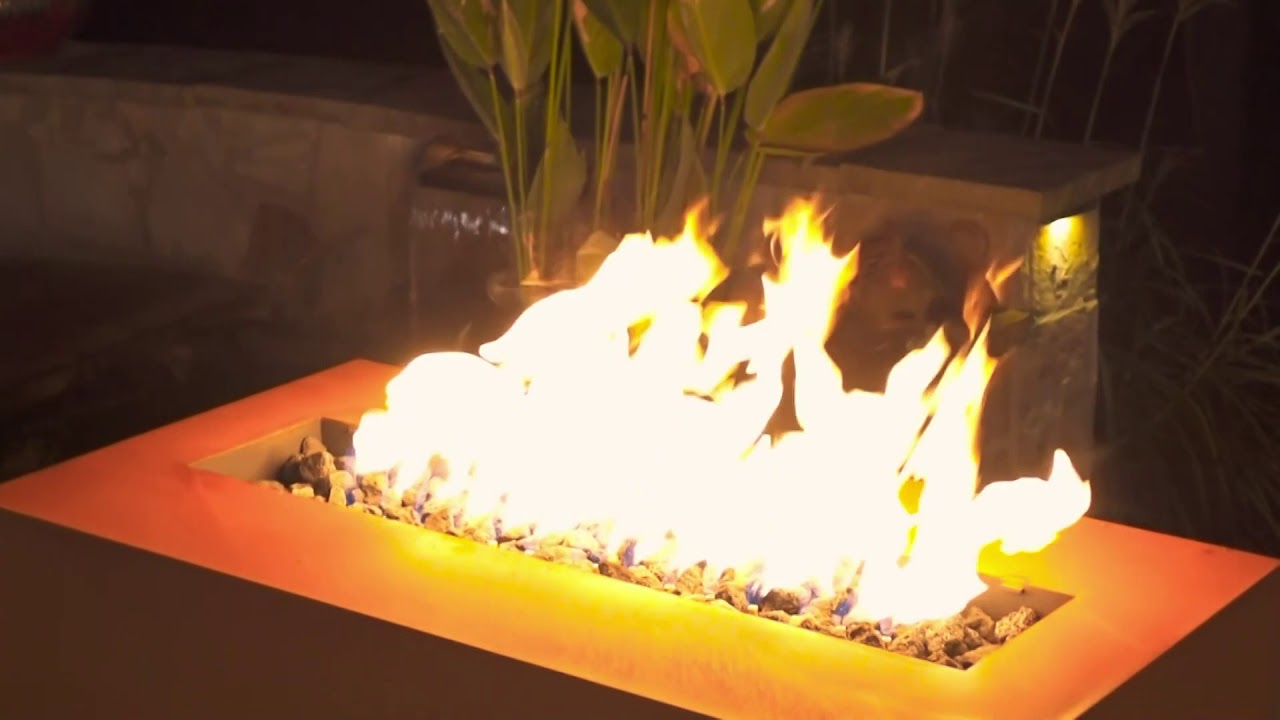 The Fire Pit Store | Linear Fire Pit - Fire Pit Art with Large Flame