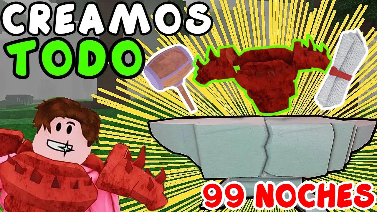 QUE TAN RAPIDO puedo CRAFTEAR TODO lo NUEVO 🛠️ en 99 Noches en el Bosque