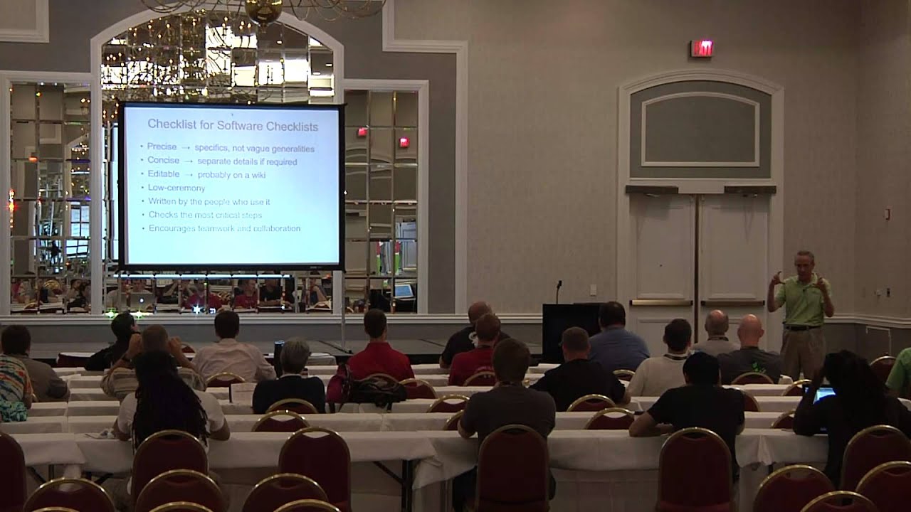 2013 SouthEast LinuxFest - Richard Hipp - Checklists For Better Software