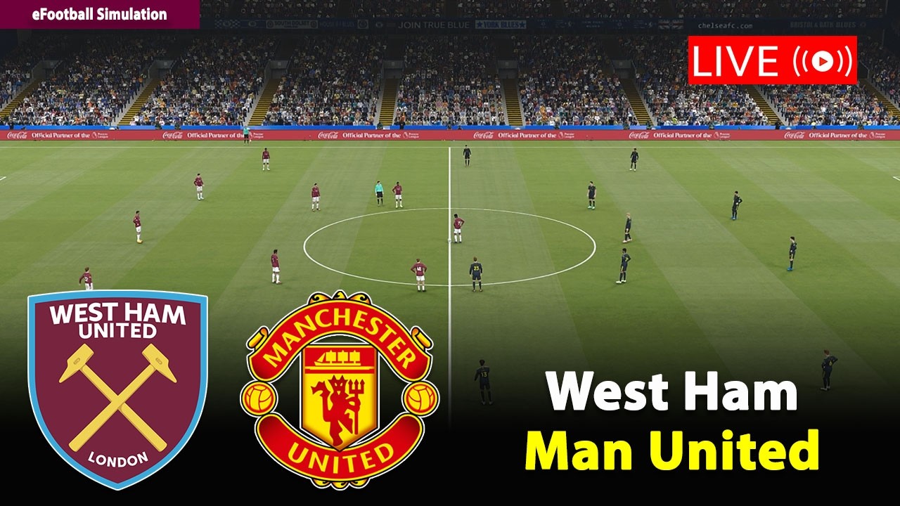 🔴Live- West Ham vs Man United | England Premier League 2025/26 Match | PES21 Game Simulation