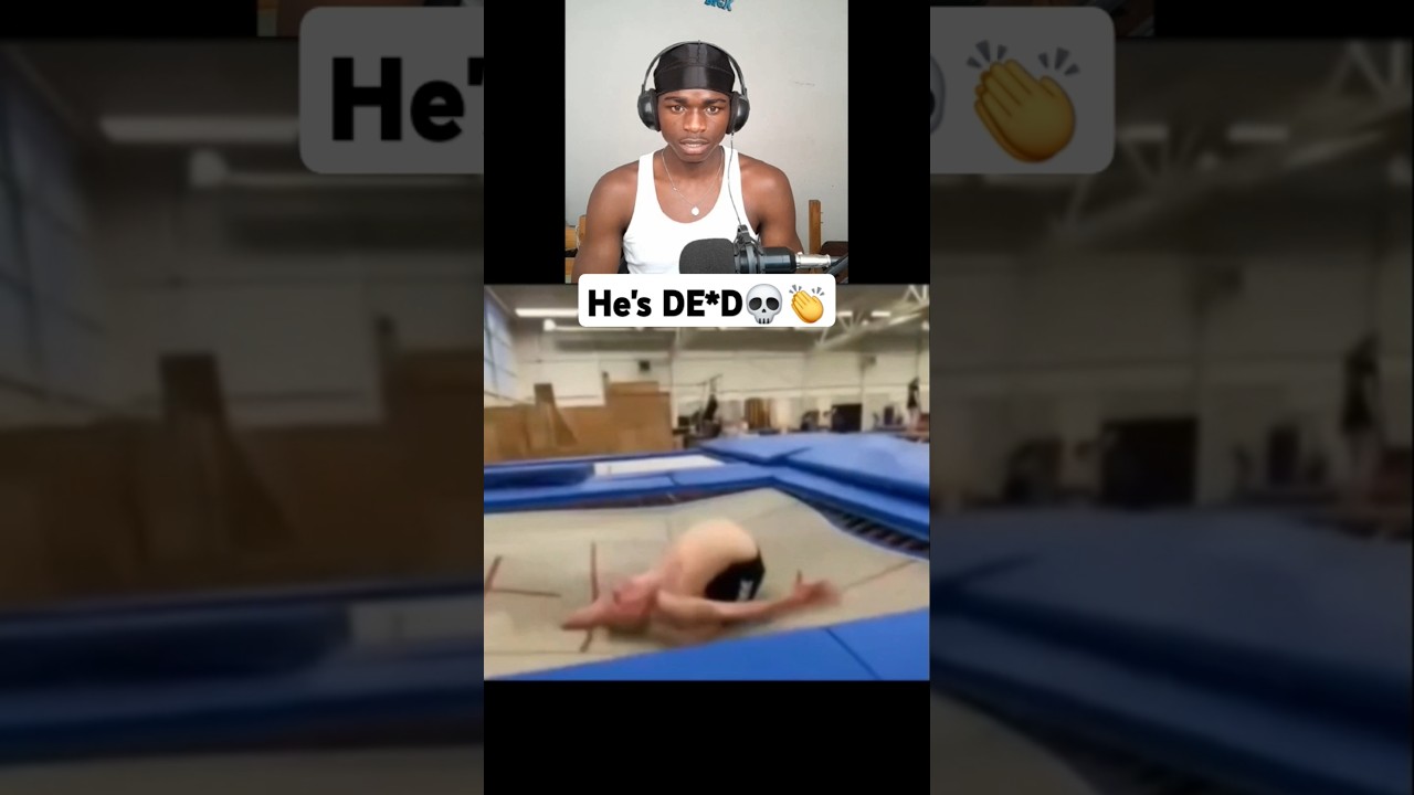 BRO'S SPINE IS GONE!!💀       #backflip #reaction #backflipfails #viral