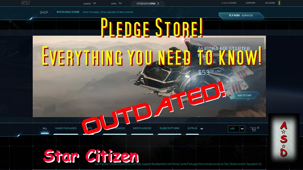 Star Citizen - Pledge Store! Everything you need to know! Outdated!