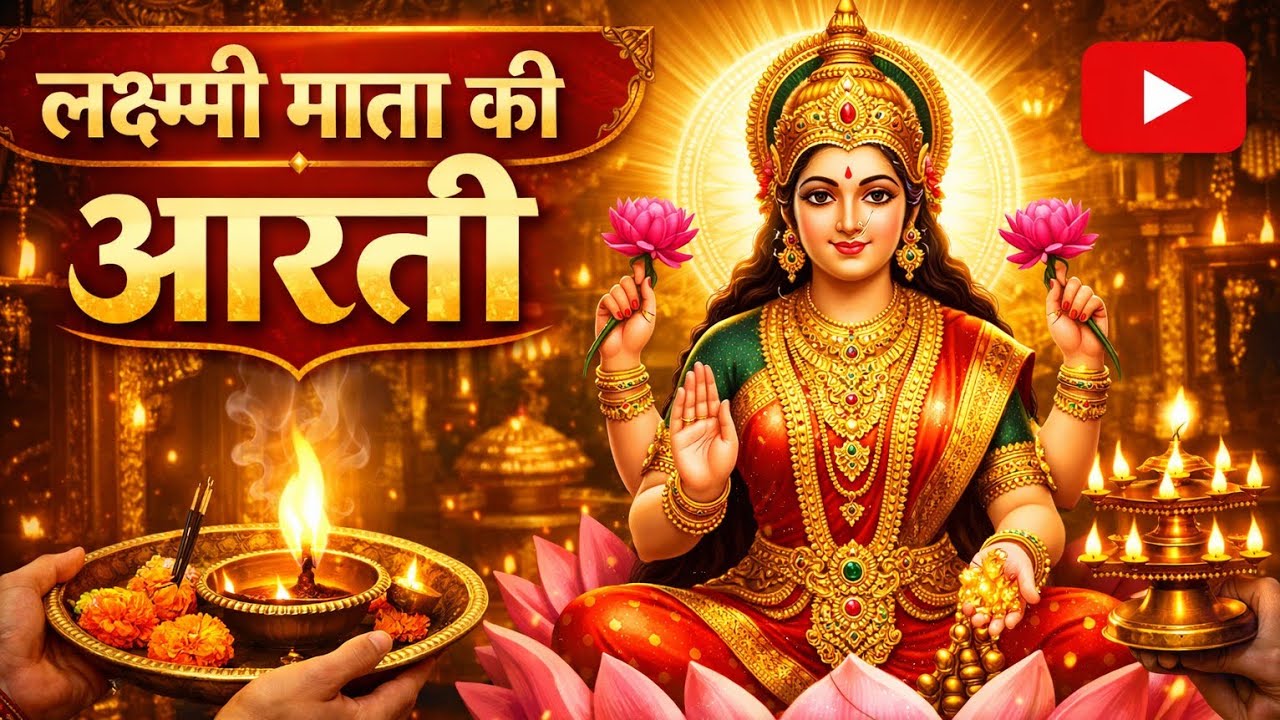 Laxmi Aarti  | Om Jai Laxmi Mata | लक्ष्मी जी की आरती हिंदी #laxmimata 