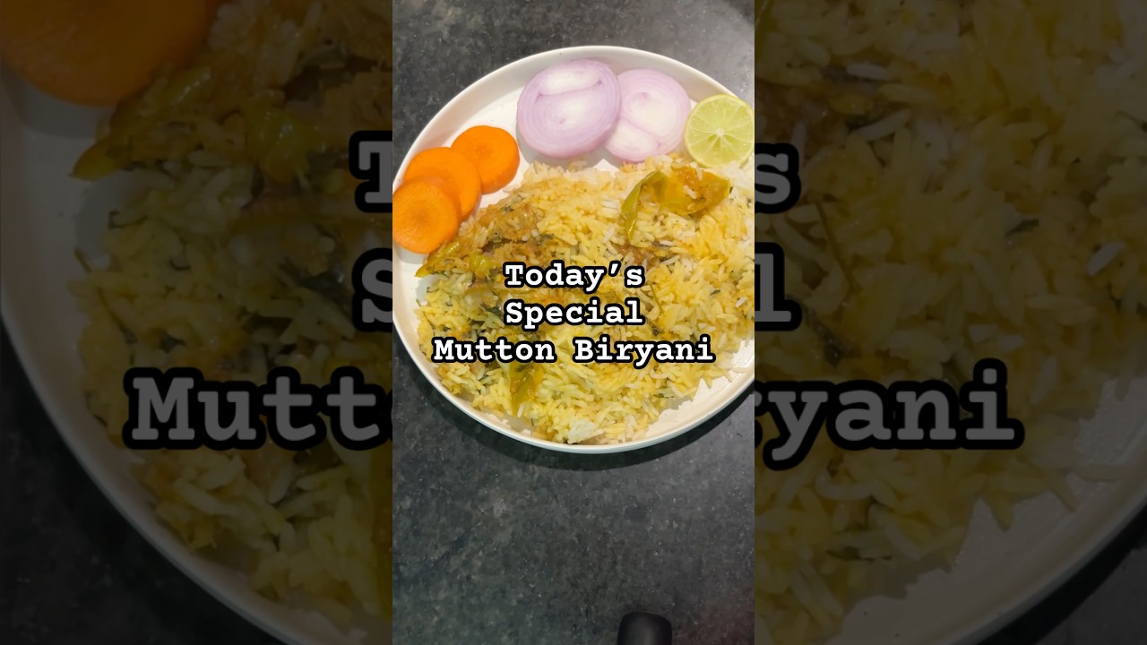 Today&rsquo;s Special Mutton Biryani and Rita | Sunday Special #music #trending #muttonbiryani #viralvideo