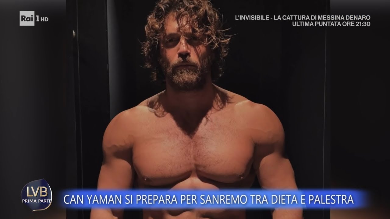 Sanremo, Can Yaman si prepara tra dieta e palestra - La Volta Buona 04/02/2026
