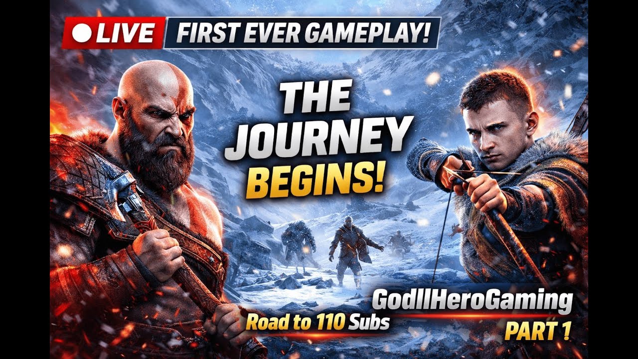 THE JOURNEY BEGINS! ❄️ GodllHeroGaming Plays God of War Ragnarök EP 1 (Portrait)