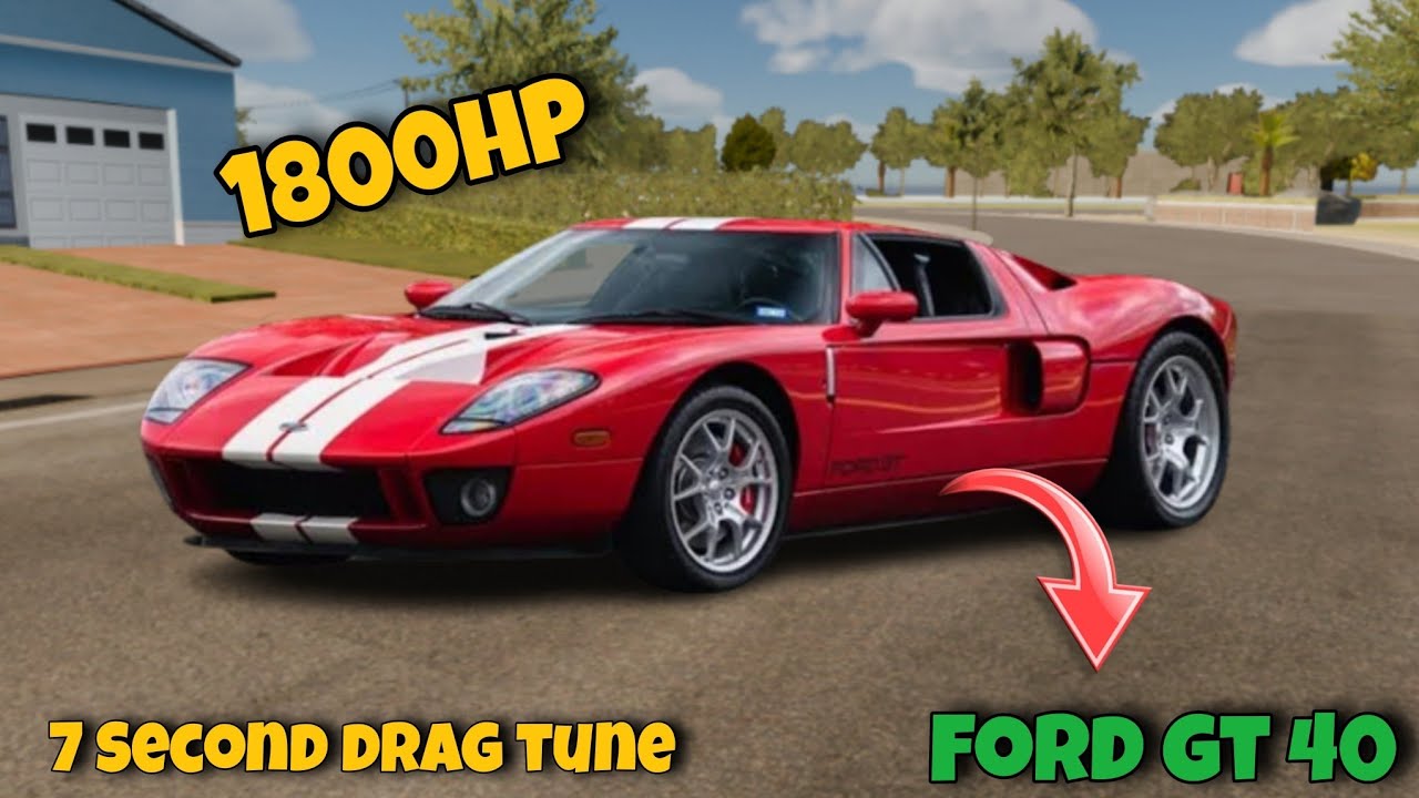 1.800HP FORD GT 40 Drag Tune in CPM2 | Car Parking Multiplayer 2