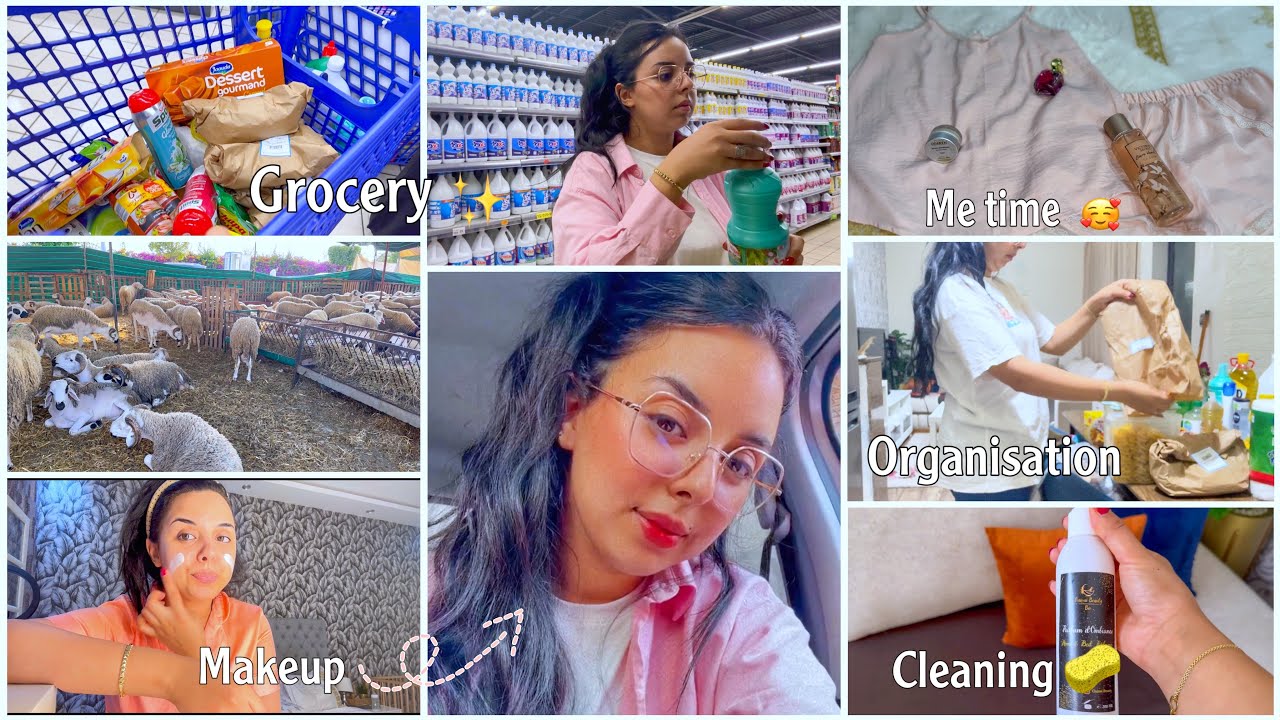 Grocery vlog🛒استعدادات العيد/نهار التقدية✨ترتيب وتنظيم👌🏻جبت ليك الحل🙈