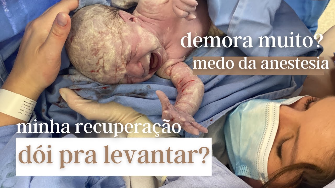 Relato de Parto - Meu parto Cesárea (Dói pra levantar? Medo de anestesia!)