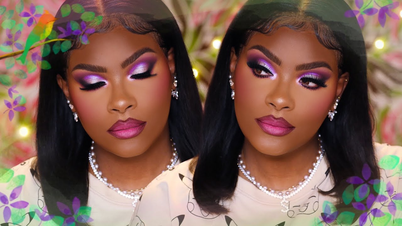 NEW PURPLE SUMMER DATE-NIGHT VIBEZ MAKEUP TUT