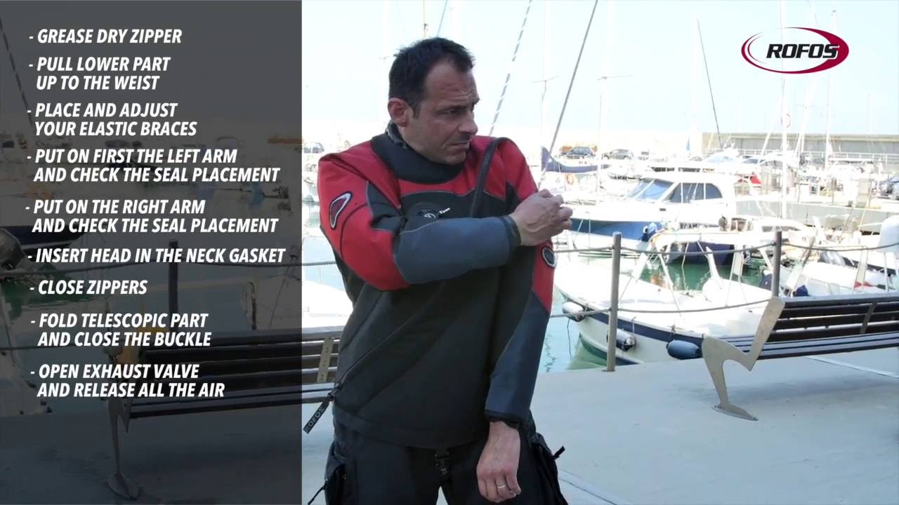 How to wear your drysuit