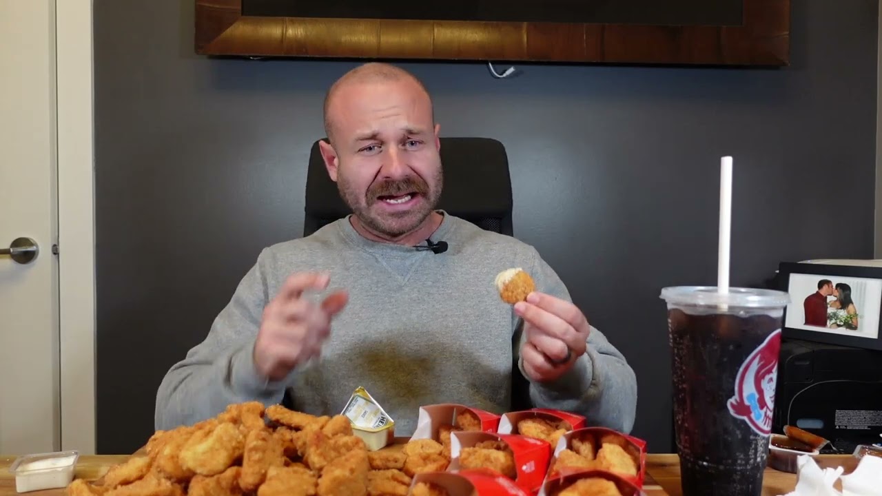 100$ giveaway celebrating 100 subs eating 100 chicken nuggets (fail)