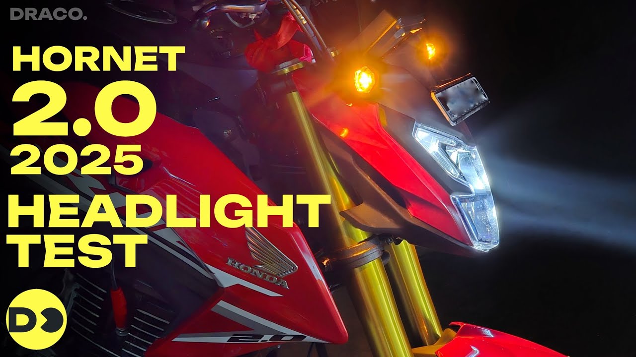 New 2025 Honda Hornet 2.0 OBD2B Model HEADLIGHT TEST.. WOW!