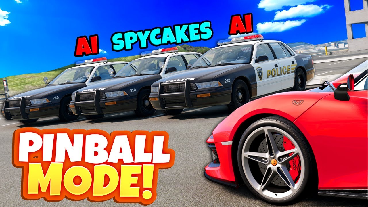 Car Hide & Seek… But With PINBALL PHYSICS! (BeamNG Drive Multiplayer Mods)