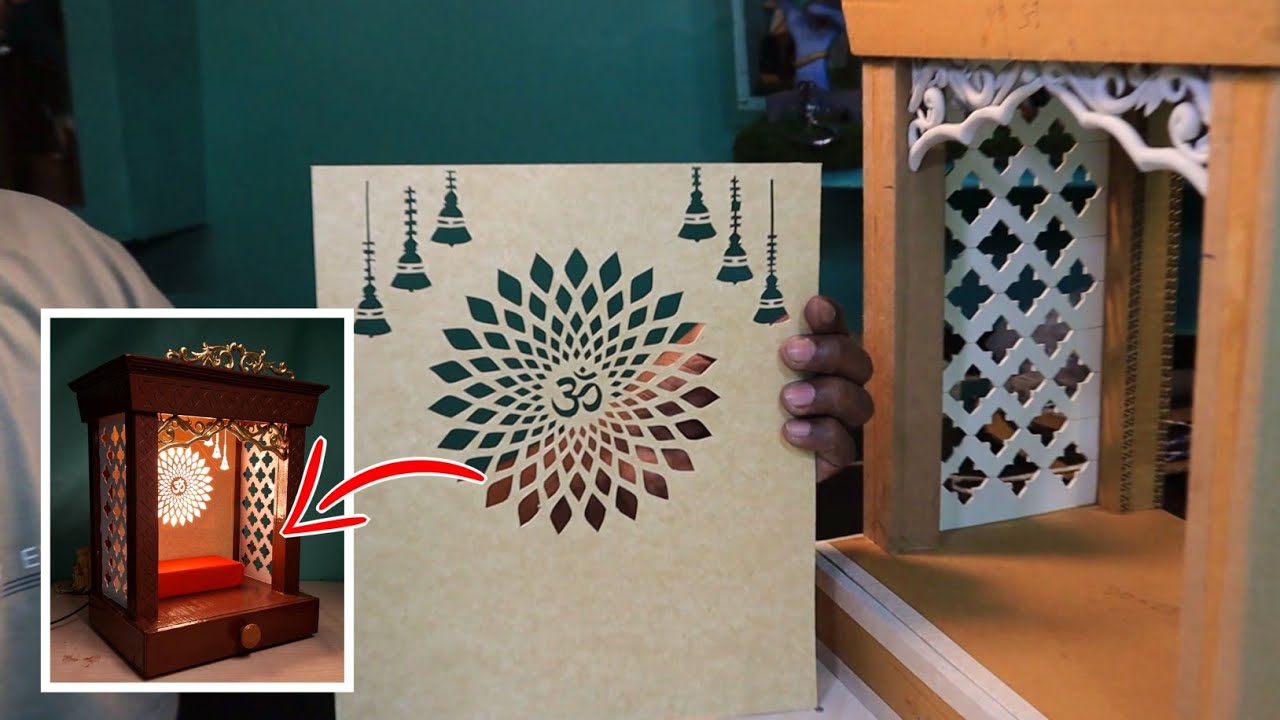 DIY Home Temple making from Cardboard  | घर के लिए मंदिर गत्ते से ✨️🛕