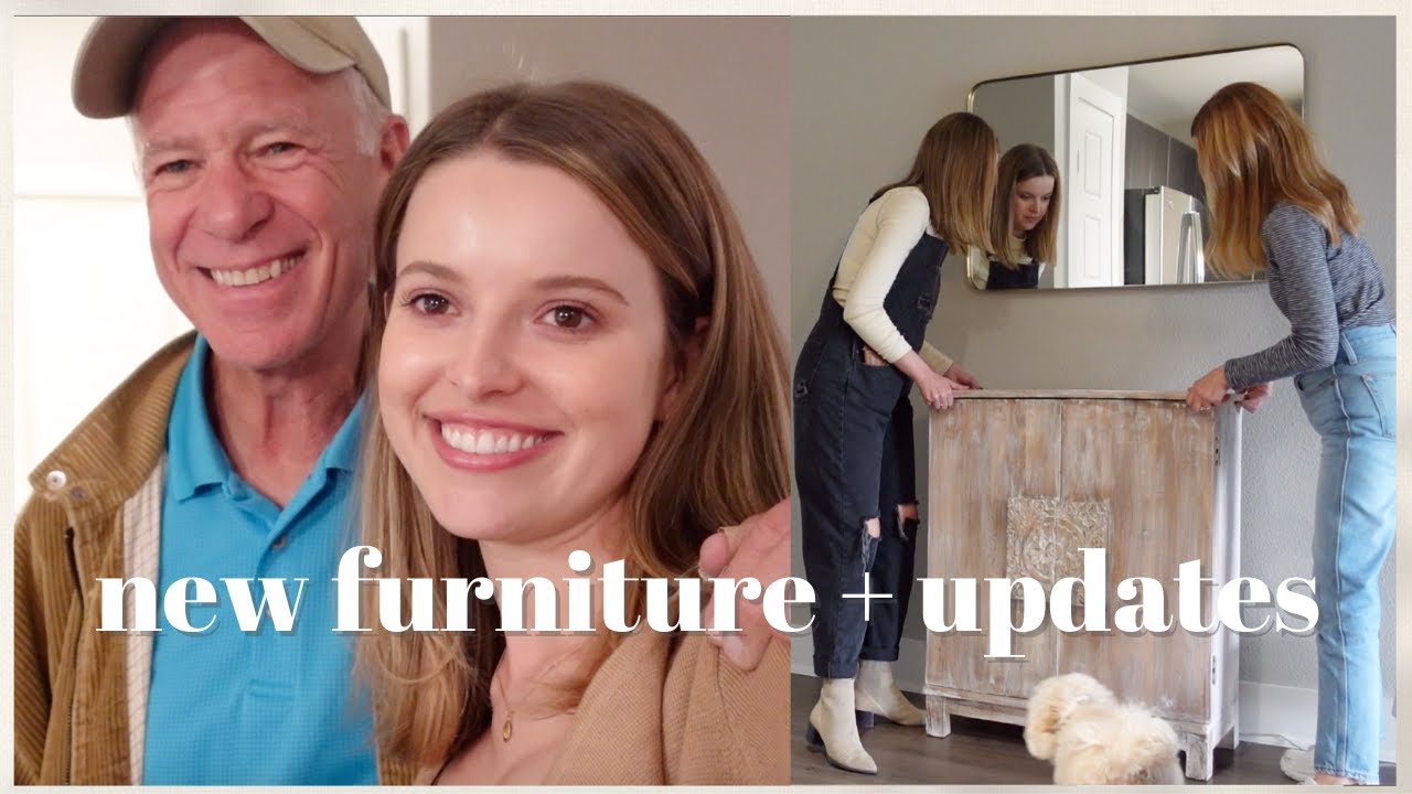 VLOG: Apartment Updates, Furniture Shopping w Mom, Building Shelves w Dad + Lululemon Haul