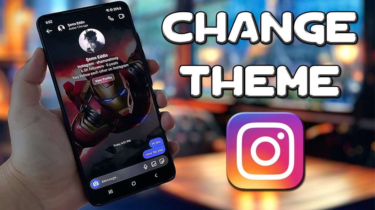 Как установить фото на фон чата в Instagram | Изменить тему чата в Instagram (2024)