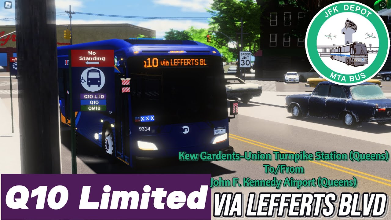 MTA Bus Co. Q10 LIMITED ROUNDTRIP Kew Gardens to/from JFK Airport via Lefferts Blvd | Q10 MTARBLX