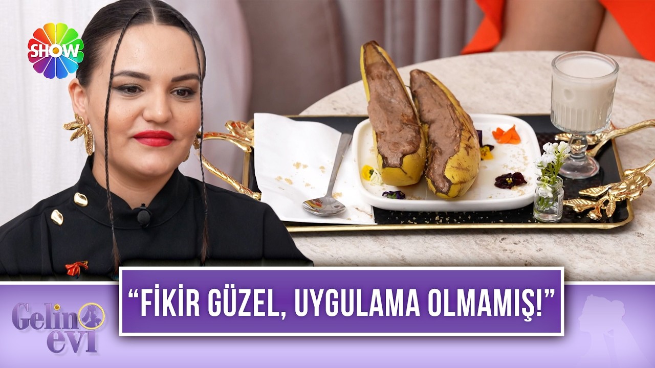 Mine Gelin'den muz çanağında krem brule ve badem sütü ikramı! | Gelin Evi 1674. Bölüm