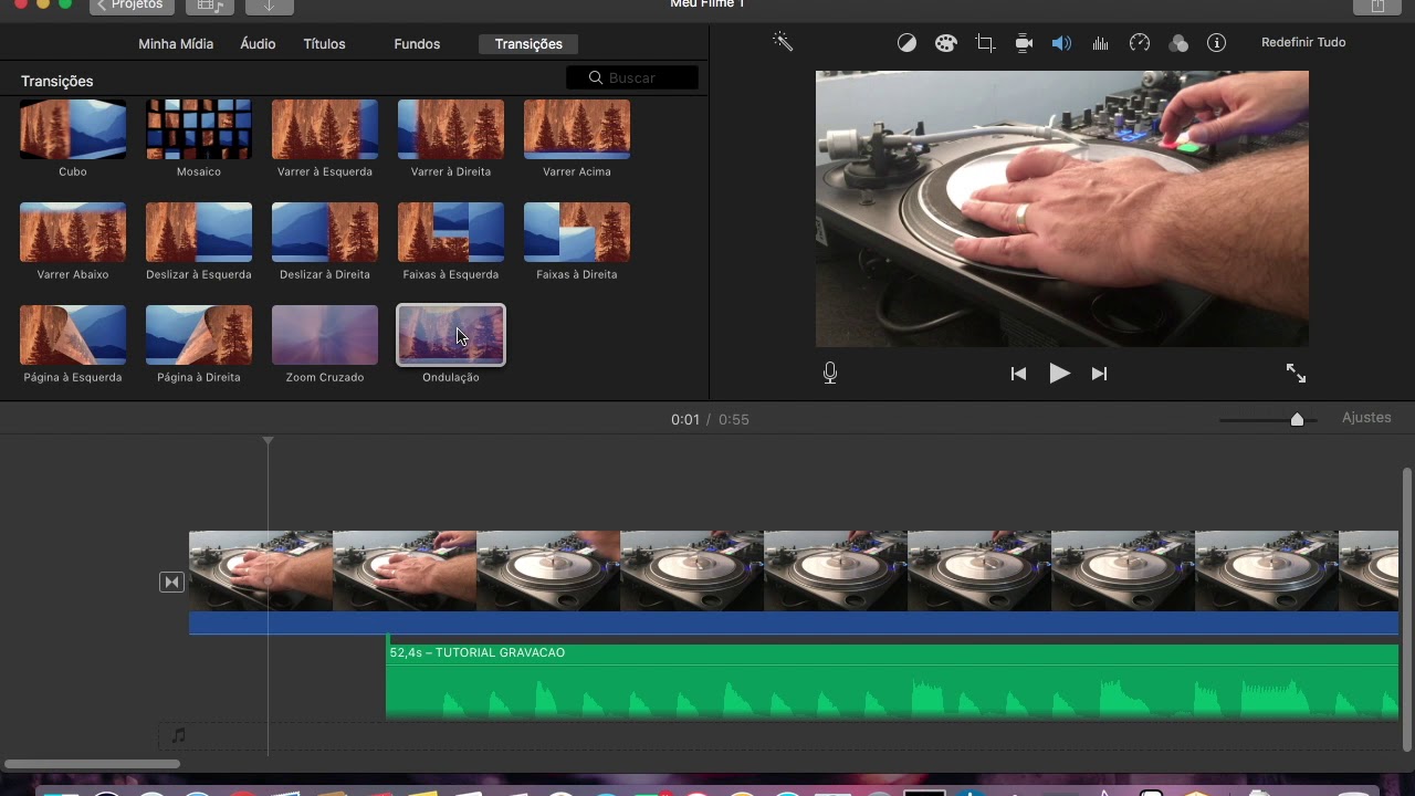 EDIÇÃO BÁSICA NO APLICATIVO IMOVIE - SINCRONIZAR ÁUDIO E VÍDEO