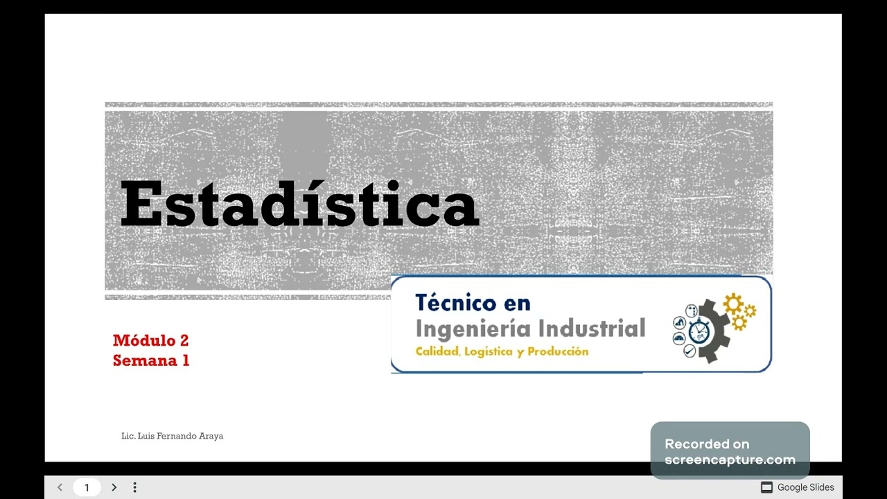 Modulo 2 Semana 1 Técnico en Ingenieria Industrial
