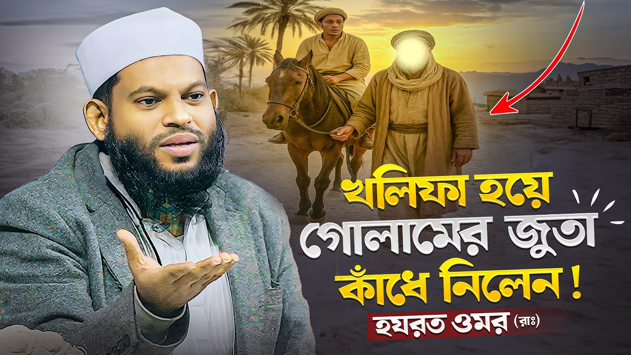 খলিফা হয়ে গোলামের জুতা কাঁধে নিলেন হযরত ওমর (রাঃ) | Bangla Waz ক্বারী সাইদুল ইসলাম আসাদ ওয়াজ