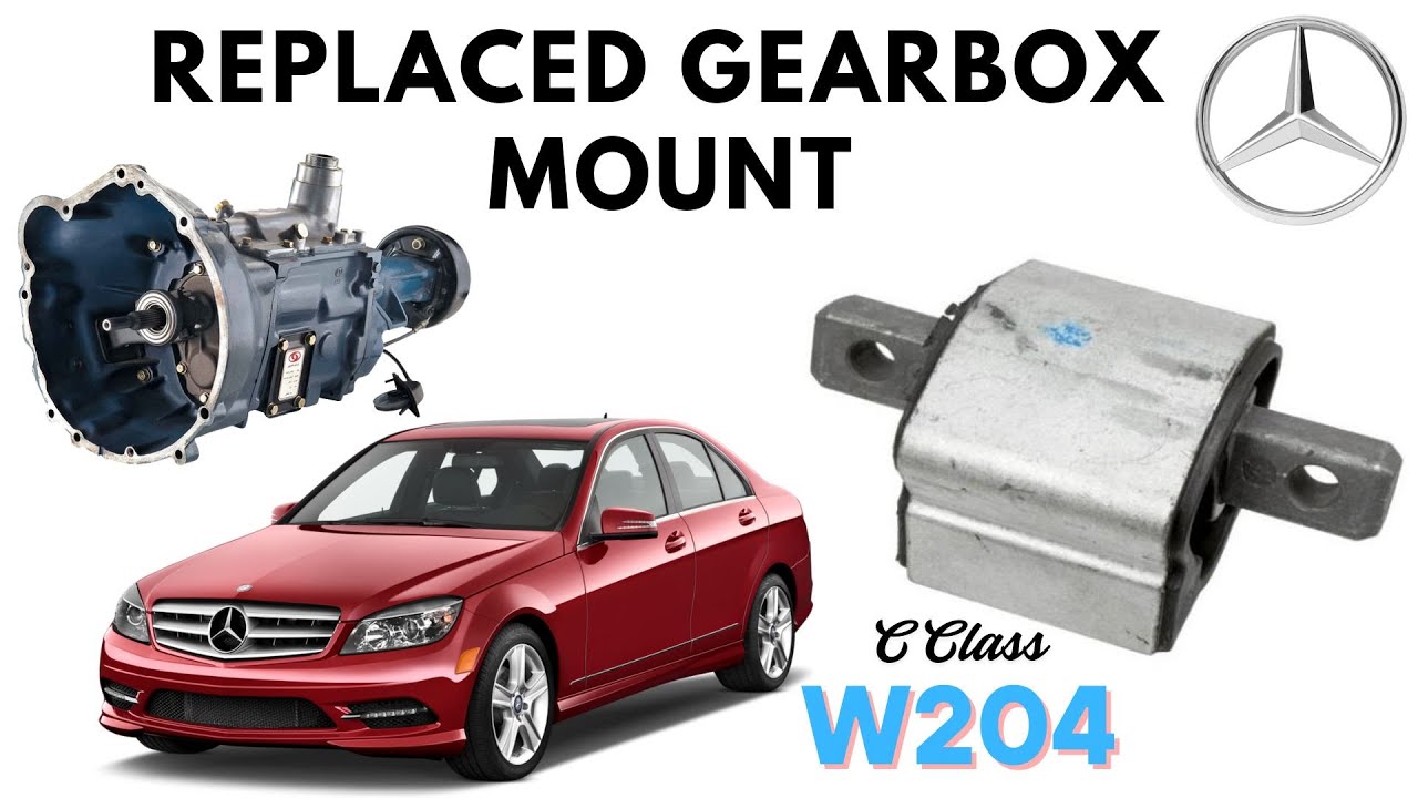 Mercedes C class w204 gearbox mount replaced , Getriebeträger ersetzt , växellådans fäste bytt