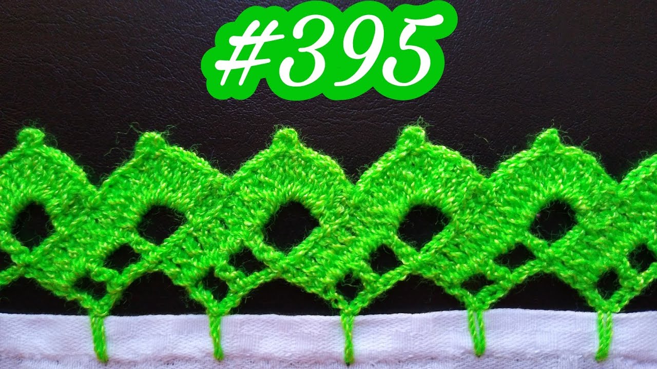 Puntilla muy fácil de realizar para tu servilleta #395