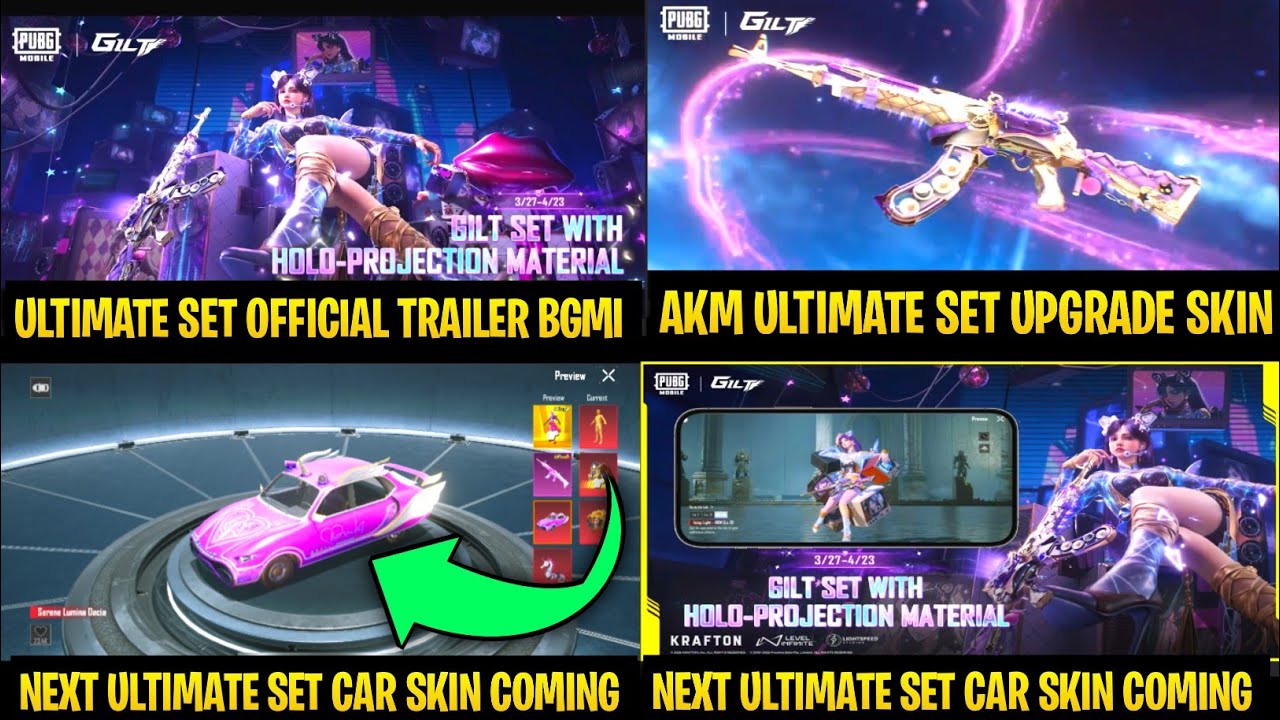 Goood News 😍Next Akm & Car Skin Reveal Ultimate Set | 4.3 Trailer Release | Return Ultimate Set Leak