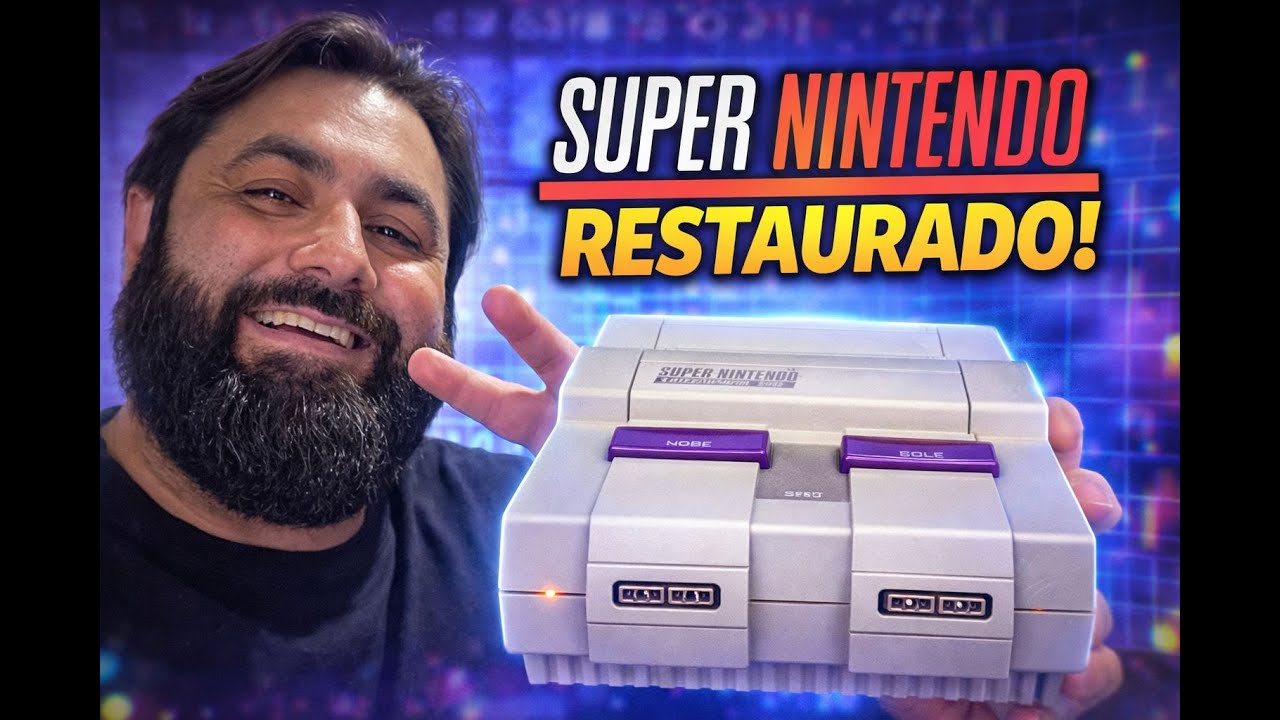 Restaurei meu Super Nintendo depois de anos parado… olha o resultado!