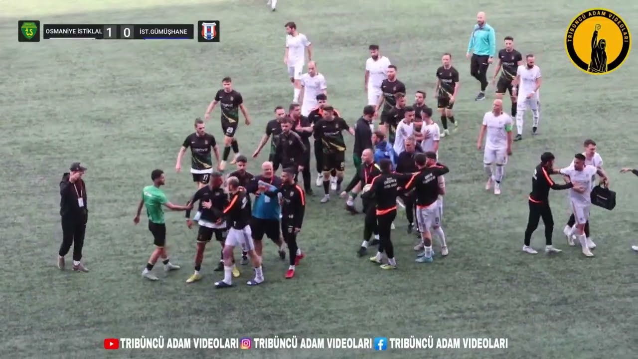 4 Kırmızı Kart 2 Gol Adım Adım Bölgesel Amatör Lig'e Osmaniye İstiklal - İst Gümüşhane Maç Özeti