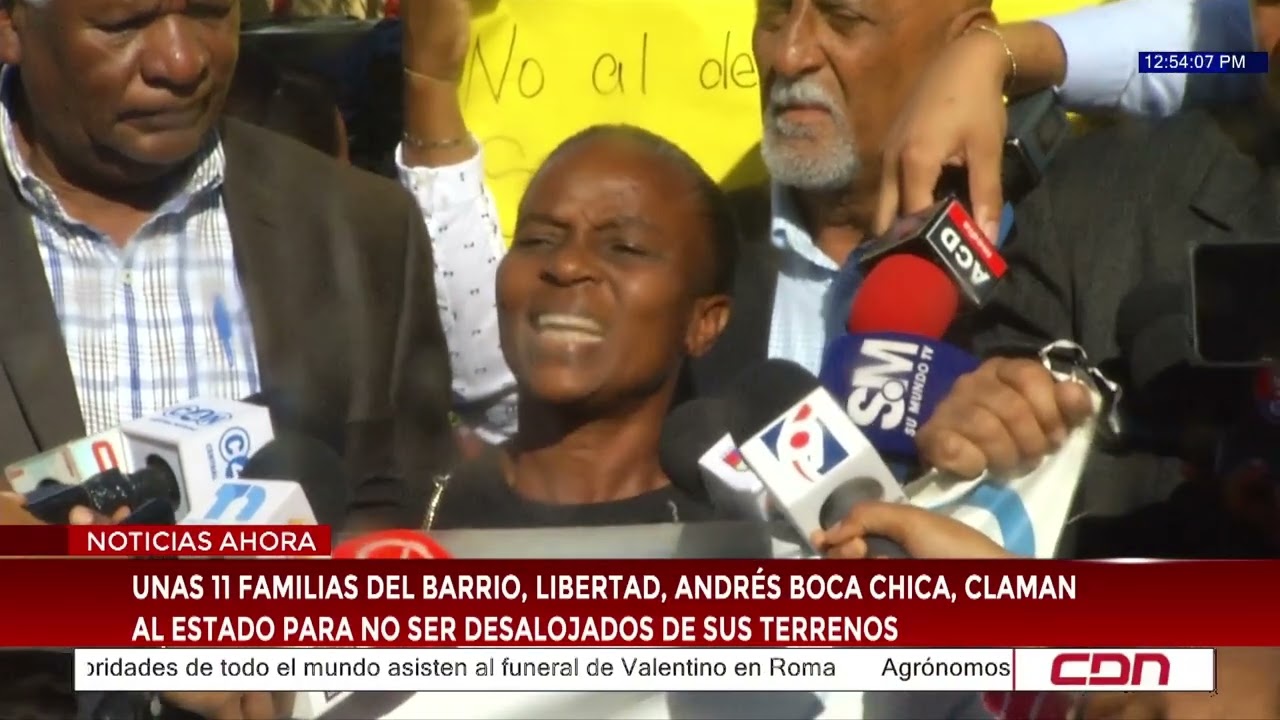 Unas 11 familias del barrio, Libertad, Andrés Boca Chica, claman al Estado para no ser desalojados