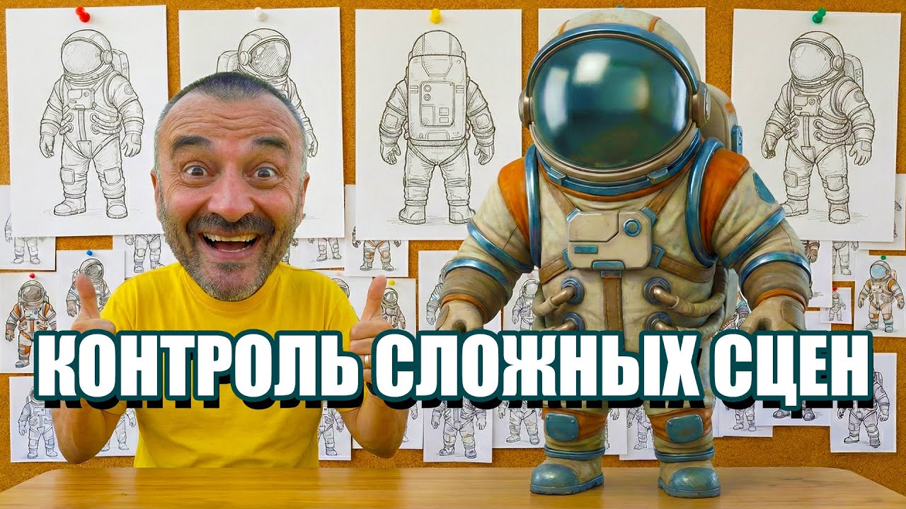 Nano Banana Pro и Gemini 3: как собрать космическую сцену и анимацию из референсов, а не из рандома