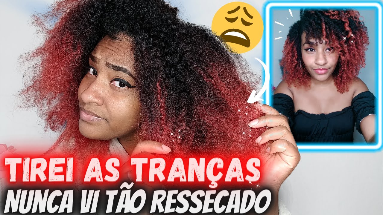 TIREI AS TRANÇAS BOX BRAIDS E FIZ UM DOS MELHORES TRATAMENTOS PÓS TRANÇAS!