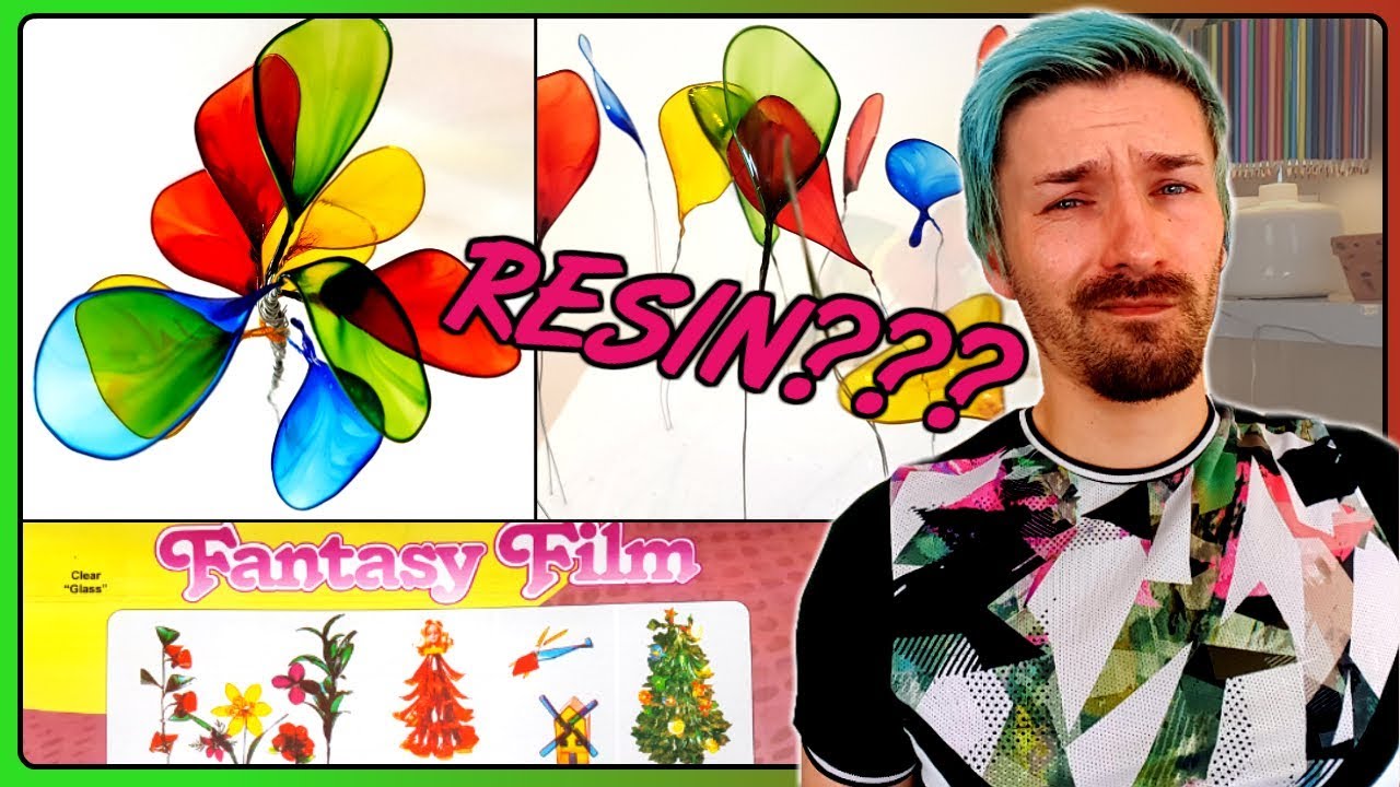 Dip It Fantasy Film Craft Kit Review | Acrylic Resin Craft Ideas | Resin Dipped Wire Flowers