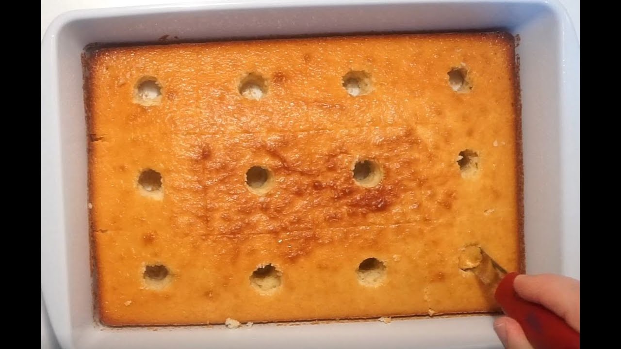 HOW TO MAKE A VANILLA POKE CAKE ( BEST RECIPE )