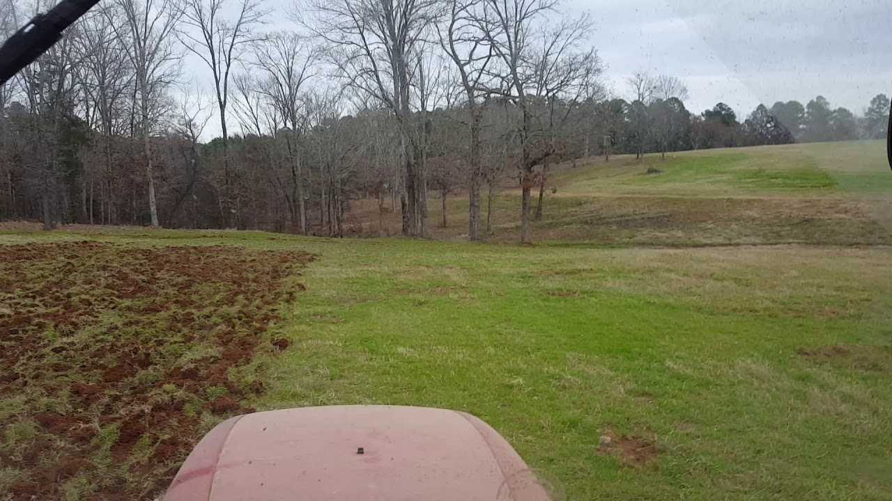 Working up hay ground
