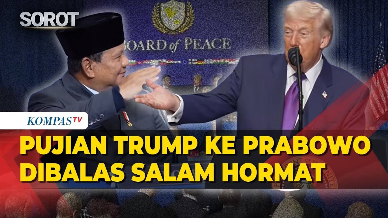 Pujian Trump ke Prabowo Dibalas Salam Hormat, di Sela Pidato Board of Peace