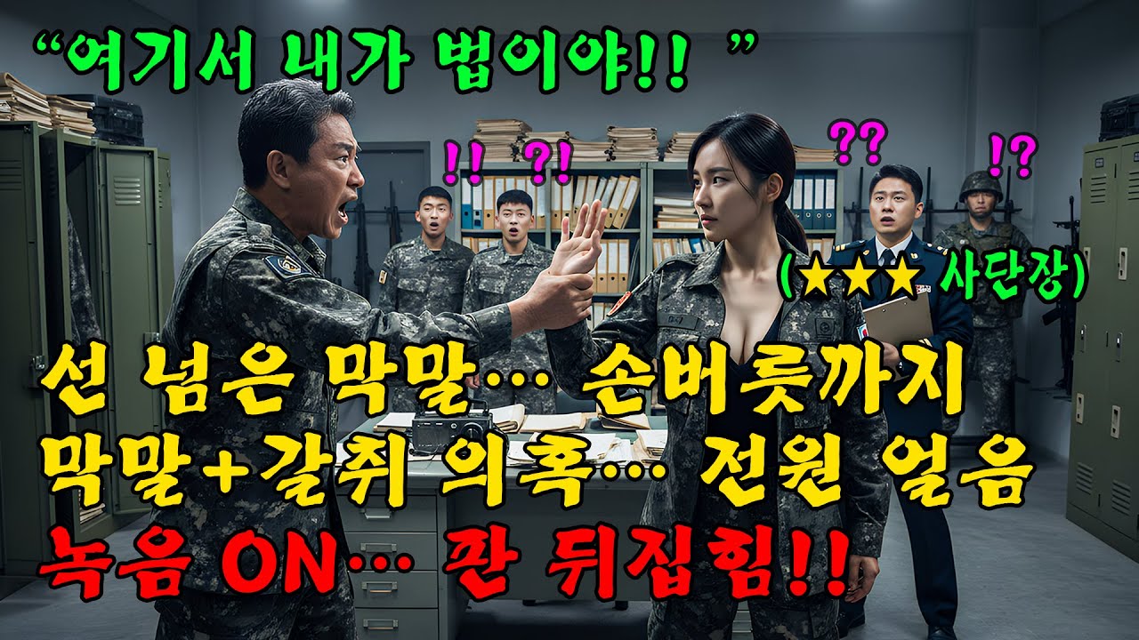 707특임대 출신 최연소 소장, 막말+갈취 카르텔 정면 충돌… 기습 감찰로 싹 쓸었다! l 오디오북 l 감동 l 창작사연 l
