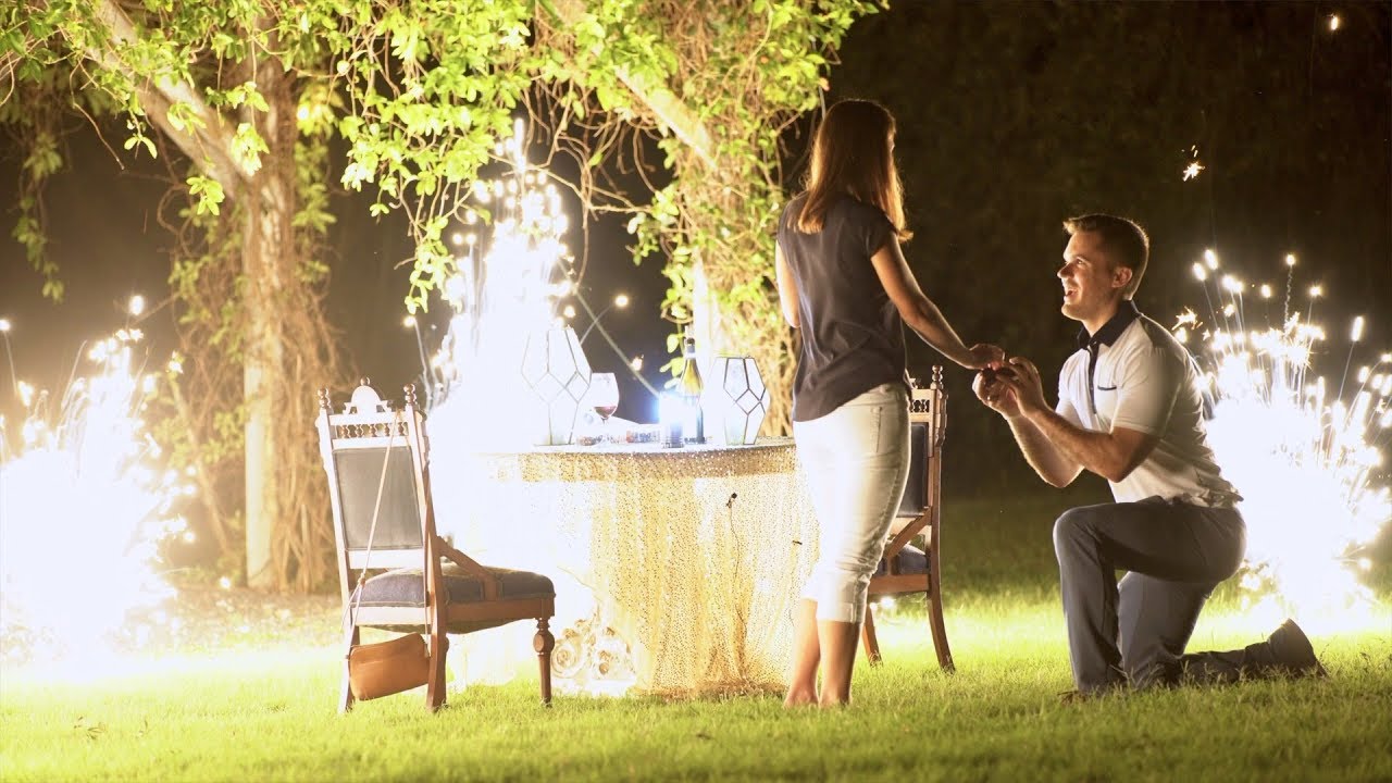 Surprise Pyro Proposal - Fountains & Fireworks