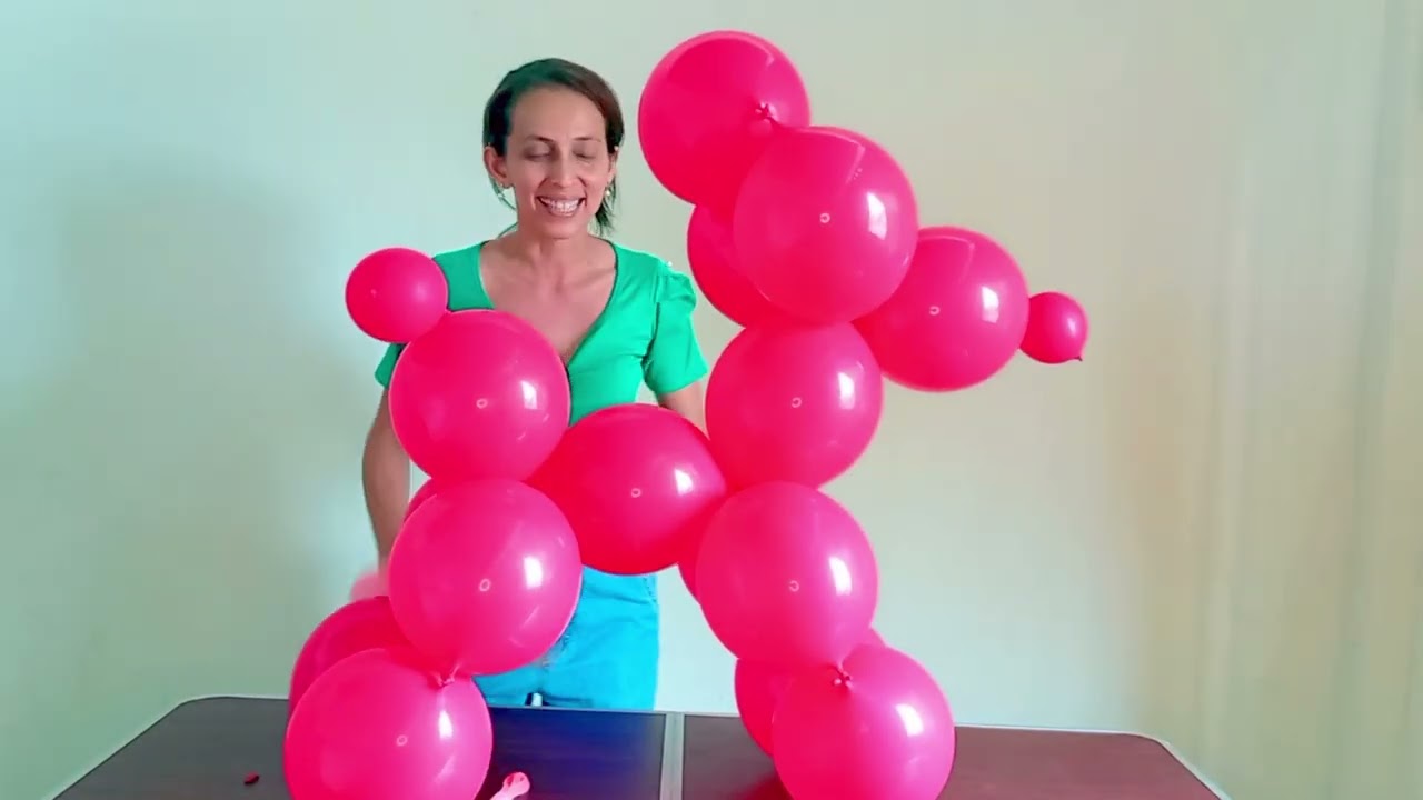 Perro con globos linking