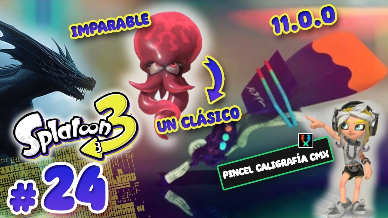 Consiguiendo 8 victorias consecutivas con un Arma que nunca había utilizado! - Splatoon 3 Parte 24