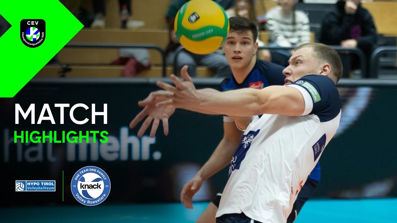 Highlights | Hypo Tirol INNSBRUCK vs. Knack ROESELARE | CEV Champions League Volley 2025