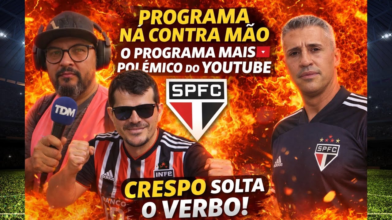 PROGRAMA NA CONTRA MÃO / SÃO PAULO ELIMINADO E MUITA POLEMICA NA ARBITRAGEM! CRESPO ERROU?