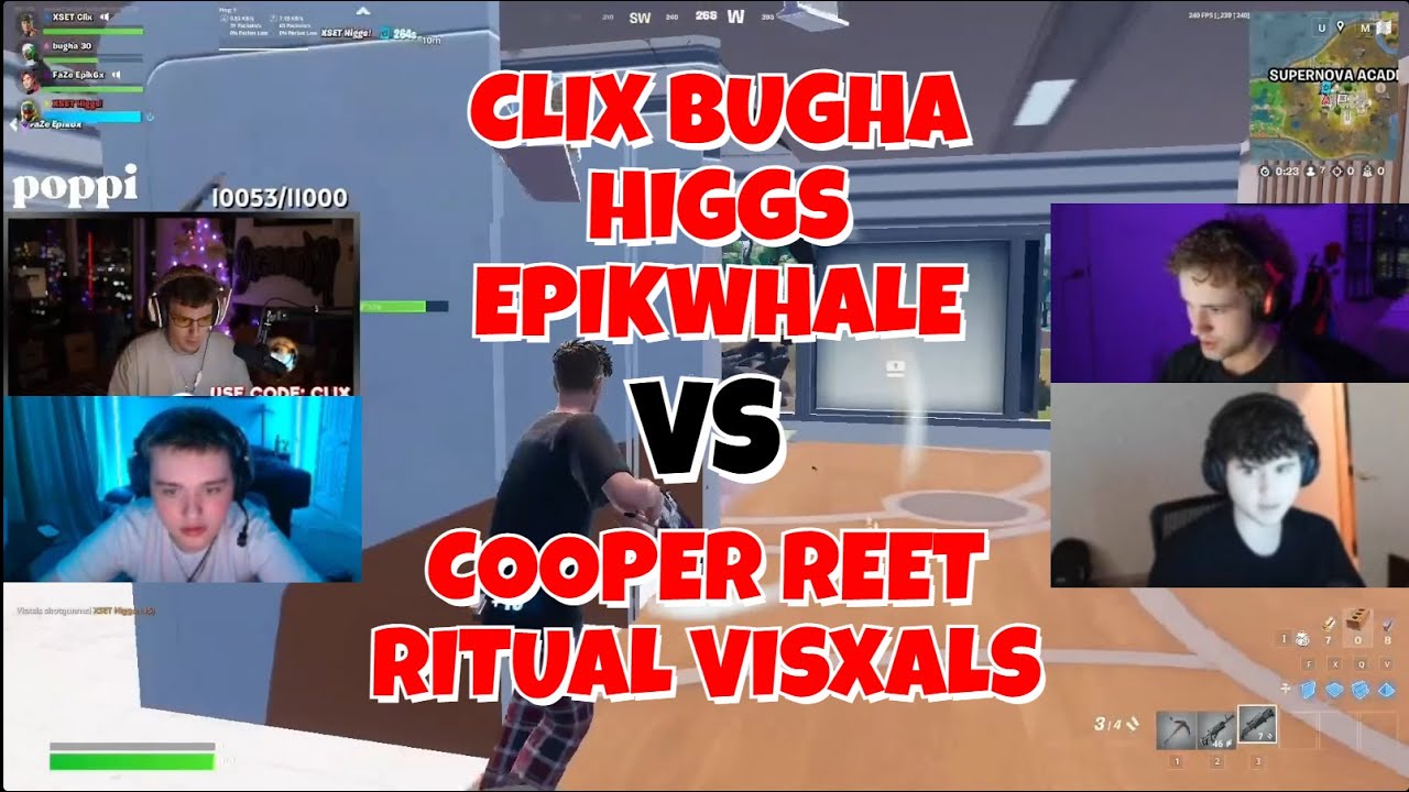 Clix & Bugha Team Up in 4v4 Pro Off-Spawn | Every POV | FNCS Globals Scrims
