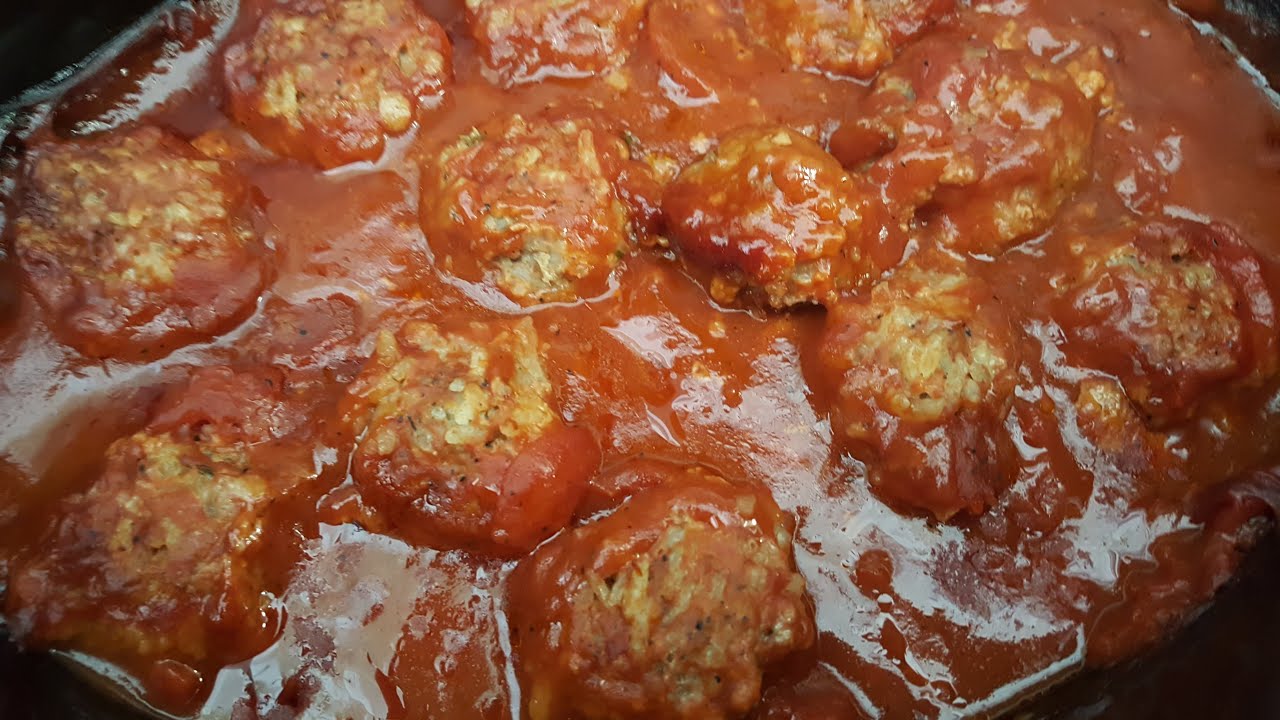 CROCK POT PORCUPINE MEATBALLS IN A BEAUTIFUL SAUCE– LET'S GO RETRO