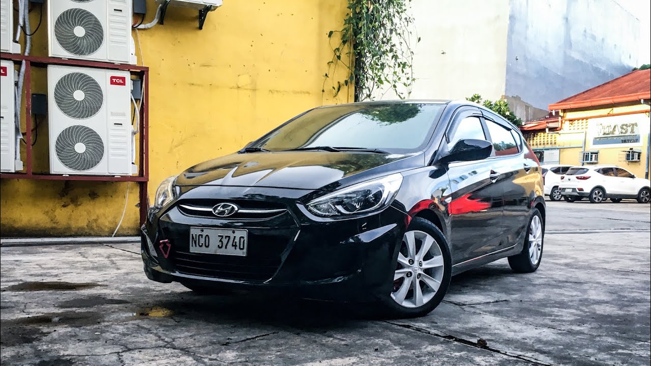 Full turboback exhaust system on a 2017 Hyundai Accent CRDI
