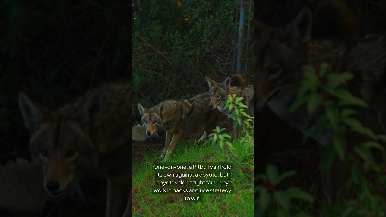 Pitbull vs. Coyote: The Ultimate Survival Showdown #Pitbull