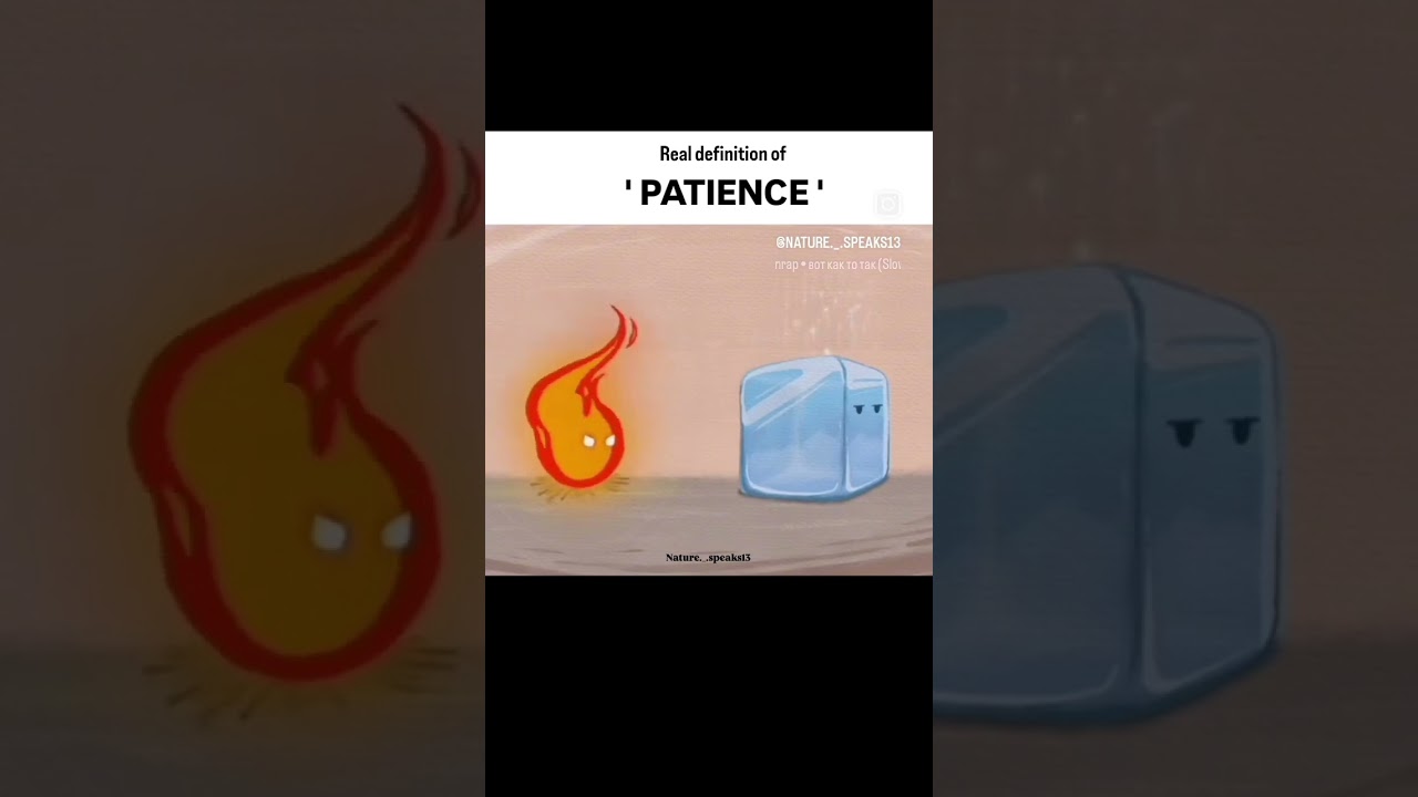 Real definition of patience 😉