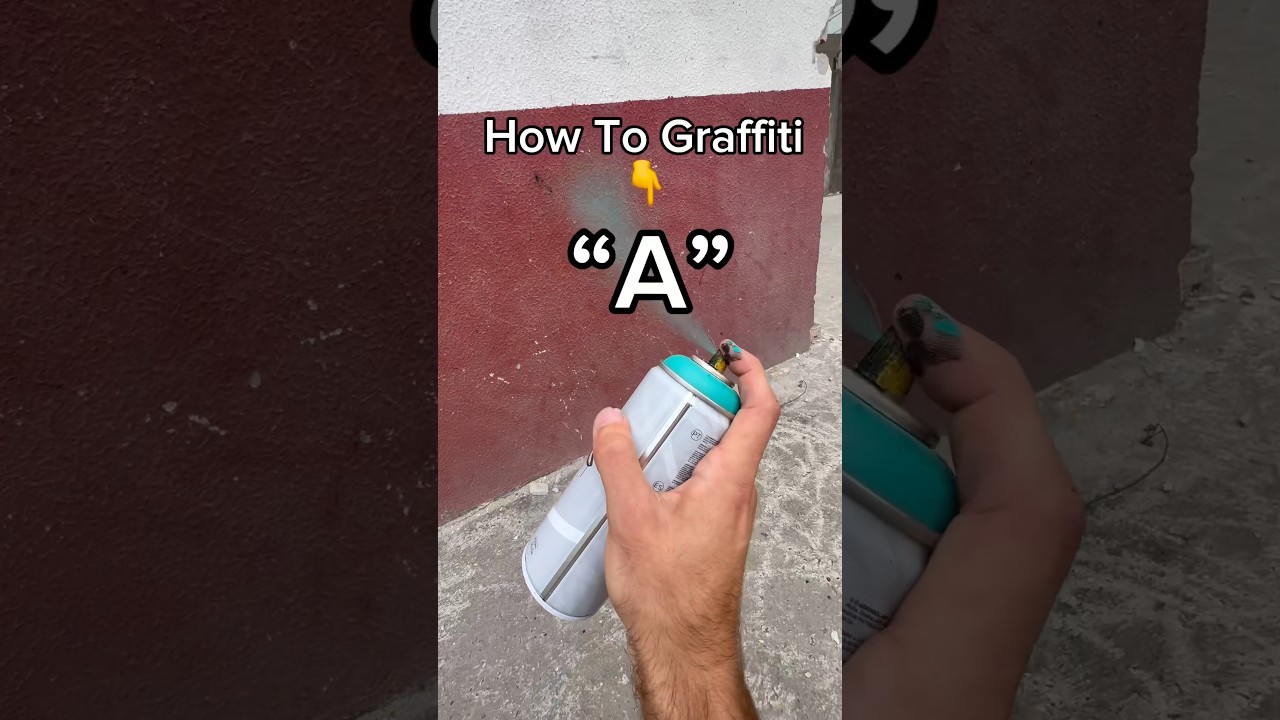 How to easy graffiti letter &ldquo;A&rdquo; #graffiti